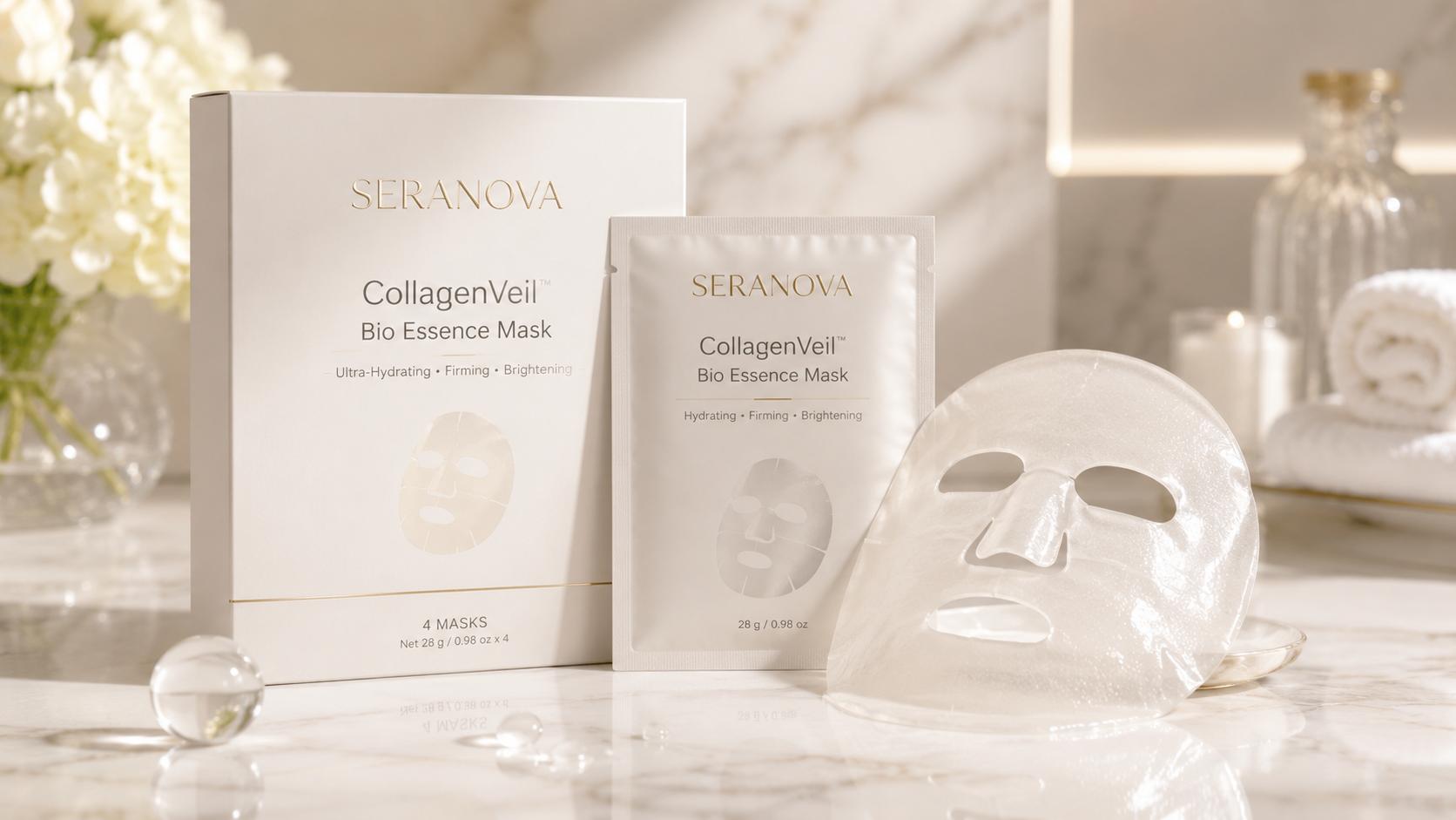 Seranova CollagenVeil™ Bio Essence Mask — SK1007