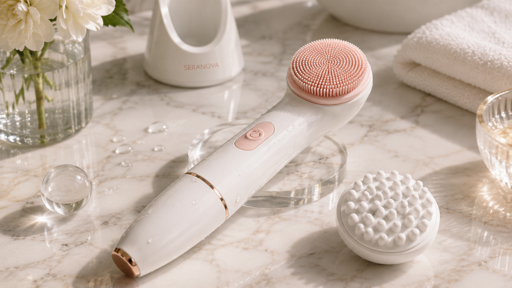 Seranova LumiClean™ Silicone Sonic Facial Brush — SK1014