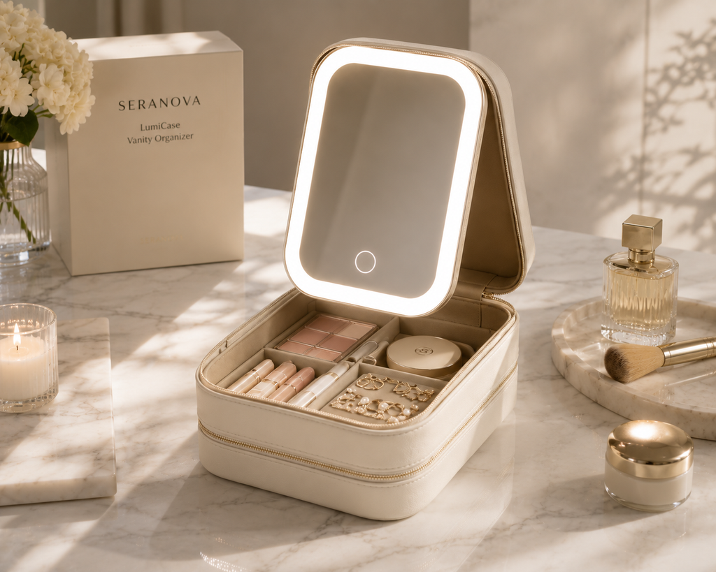 Seranova LumiCase Vanity Organizer — AC1002