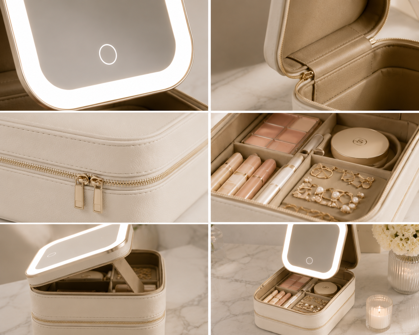 Seranova LumiCase Vanity Organizer — AC1002