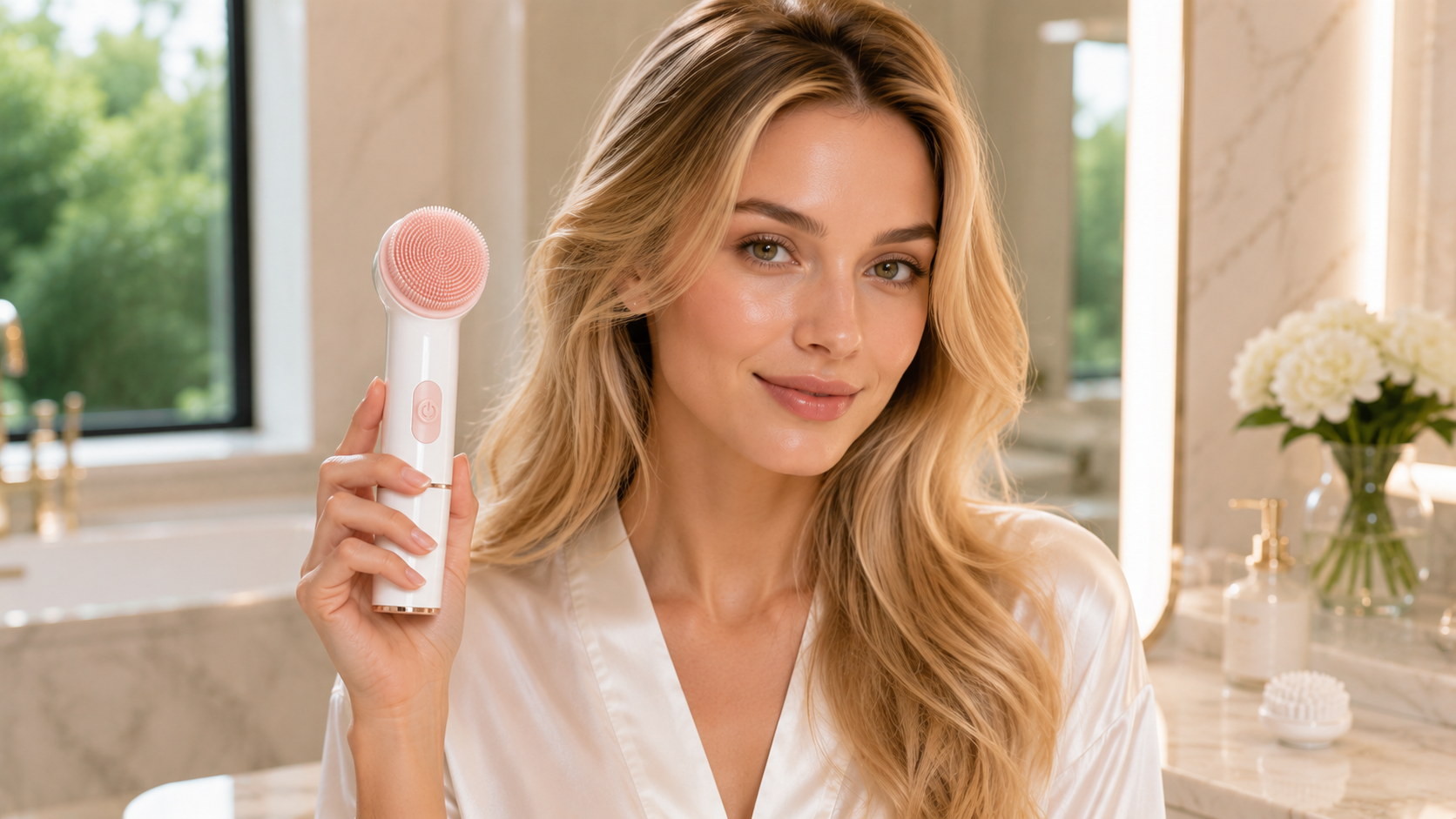Seranova LumiClean™ Silicone Sonic Facial Brush — SK1014